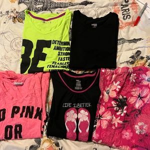 SIZE SMALL WOMEN'S LOT VICTORIA'S SECRET PINK, XERSION, DANSKIN, PAJAMAS LOT1141